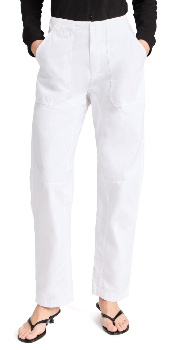 rag & bone Leyton Full Length Pants White