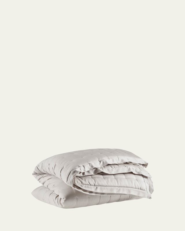 Puff Tencel Twin Quilt, Gray