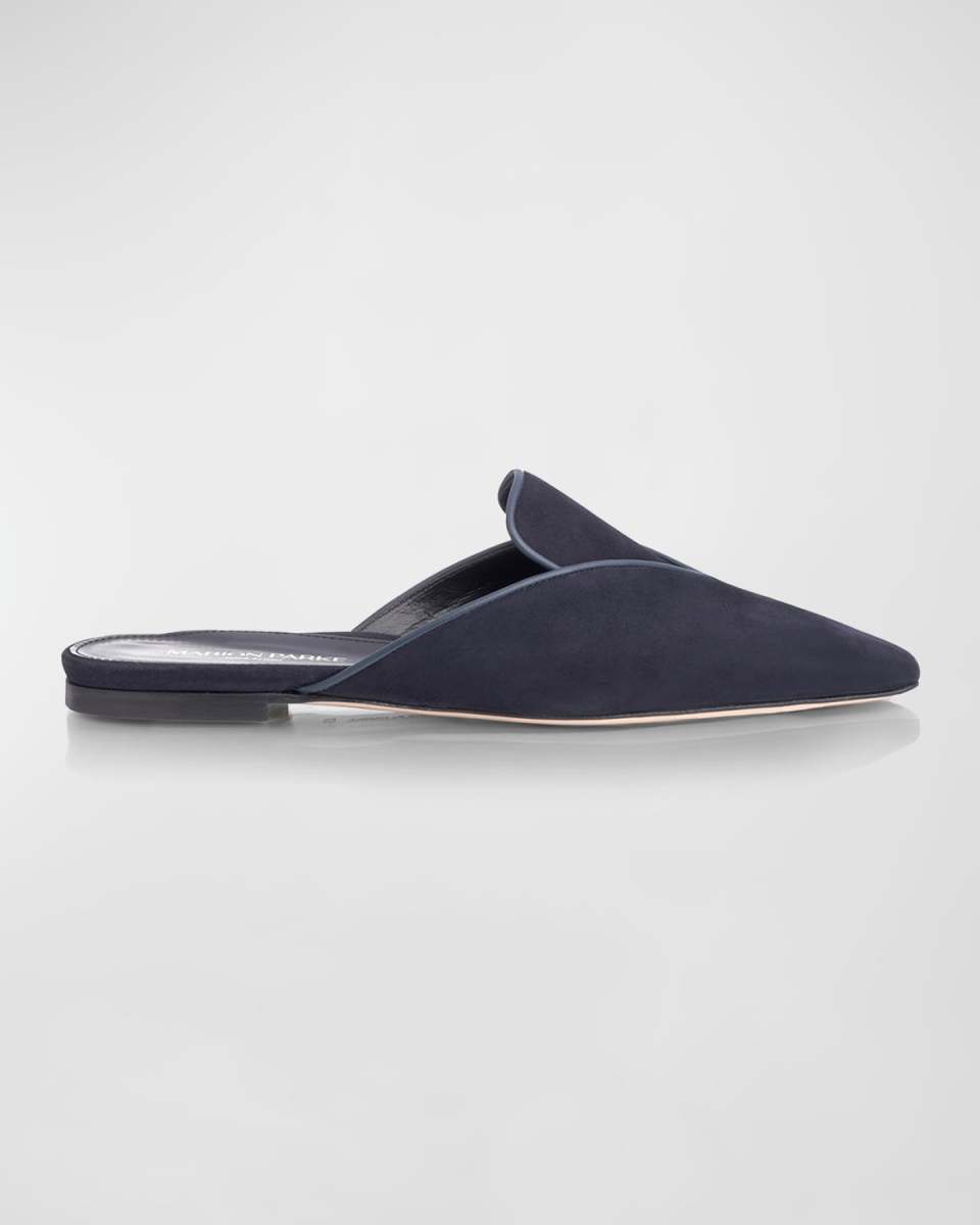 Raquel Suede Loafer Mules