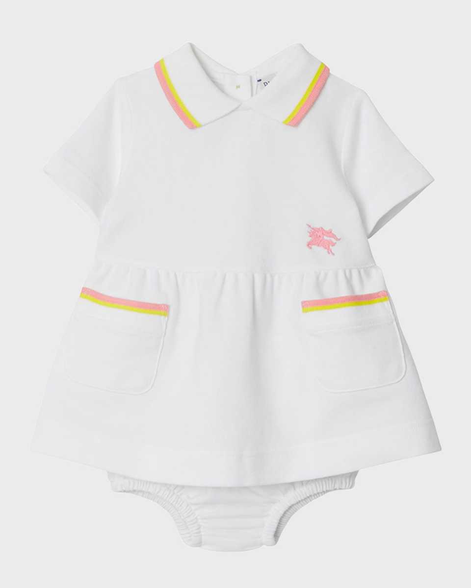 Girl's Kiki EKD Polo Dress with Bloomers, Size 6M-18