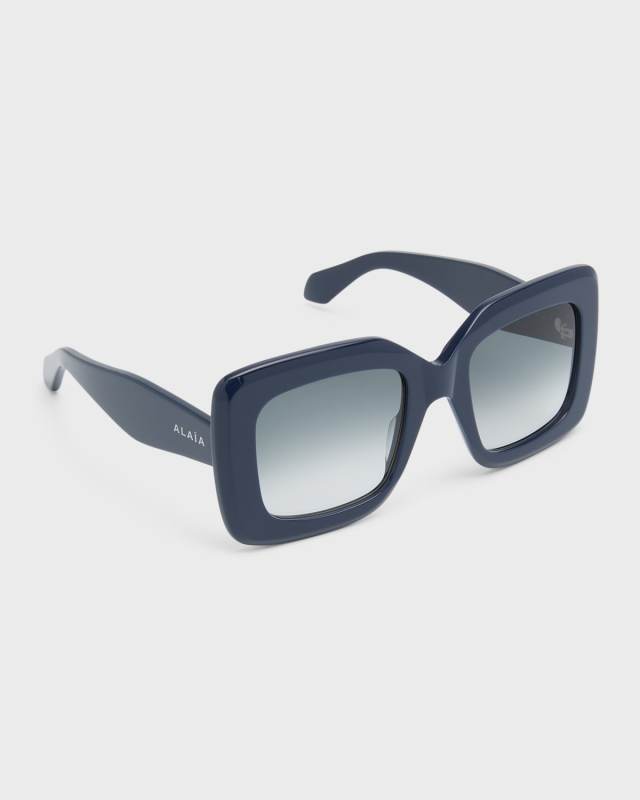 Logo Square Acetate Sunglasses