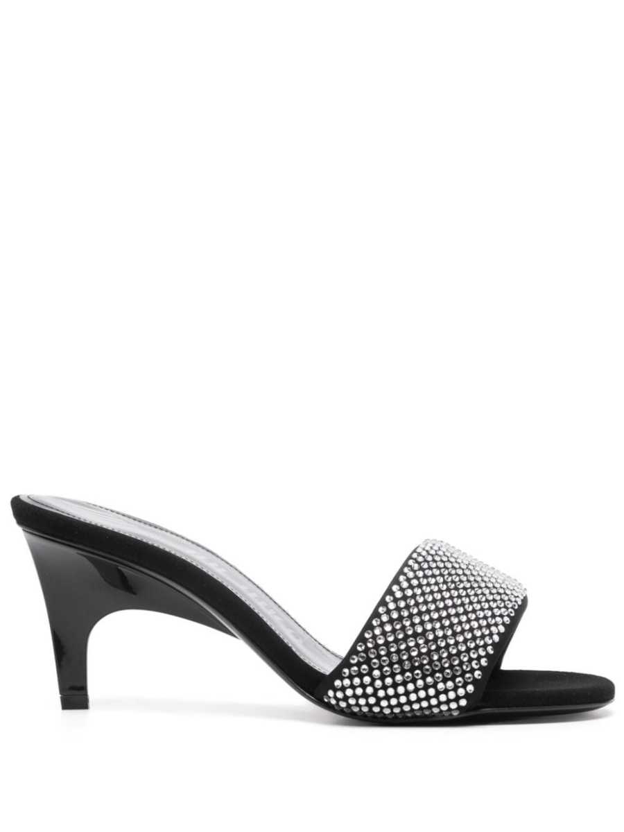 Rem 60mm crystal-embellished mules