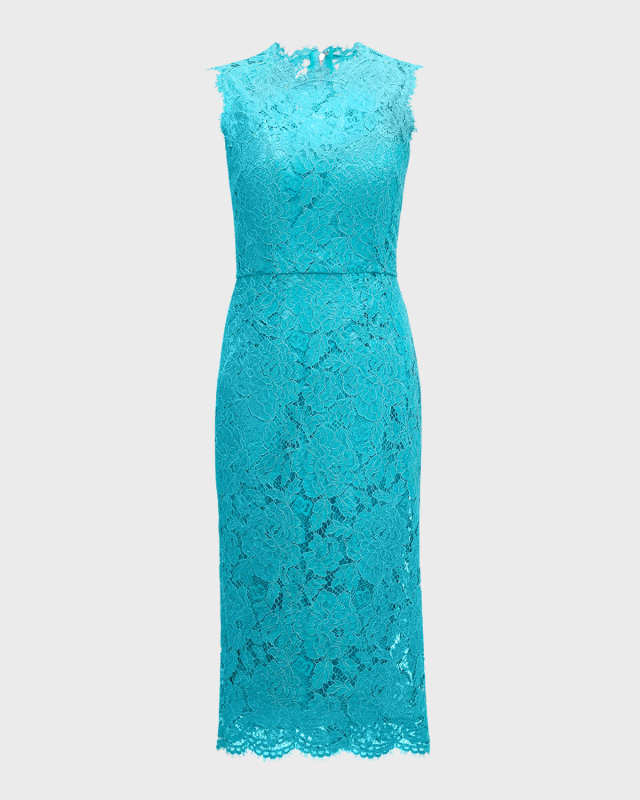 Floral Lace Midi Dress