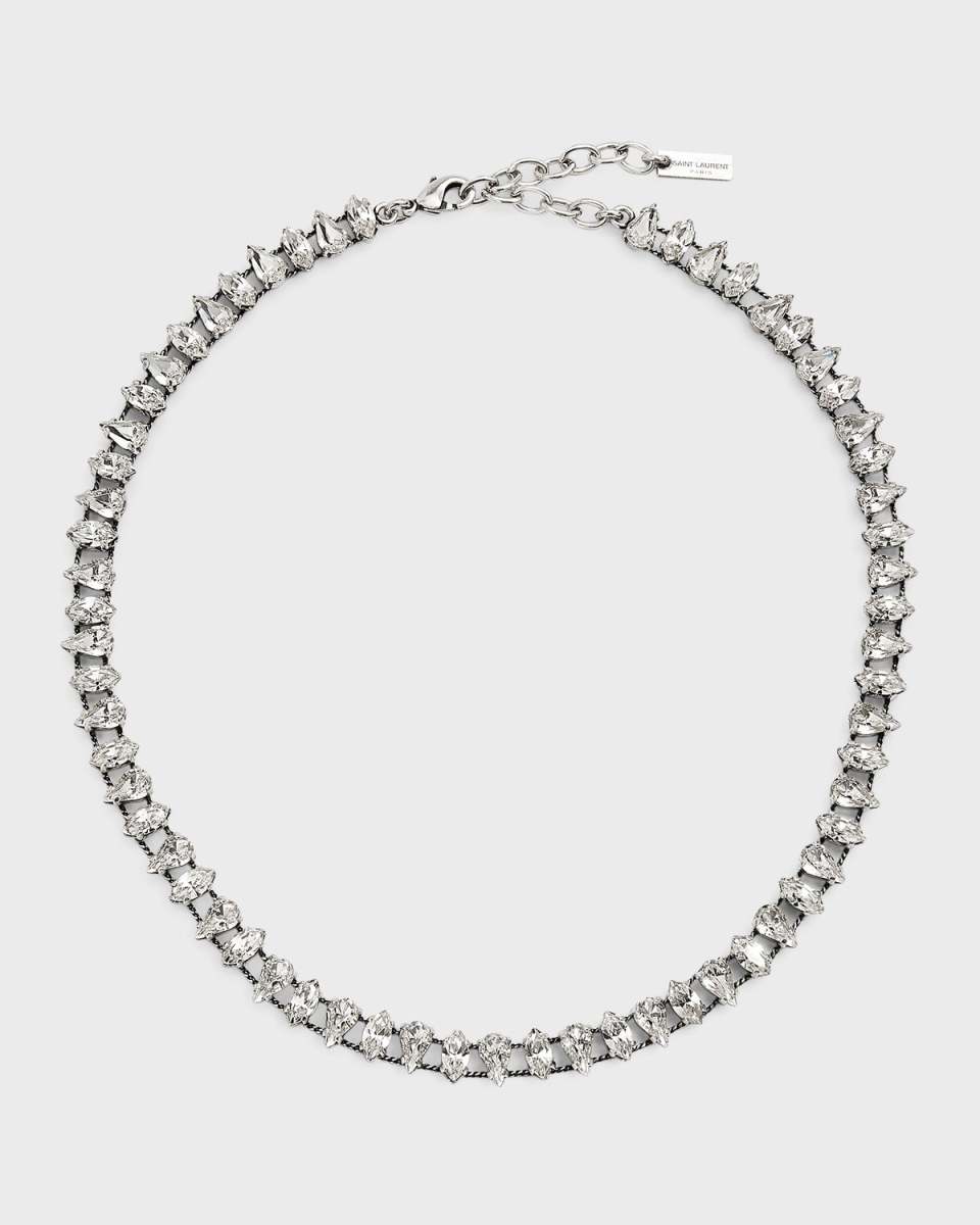 Pear Rhinestone Choker