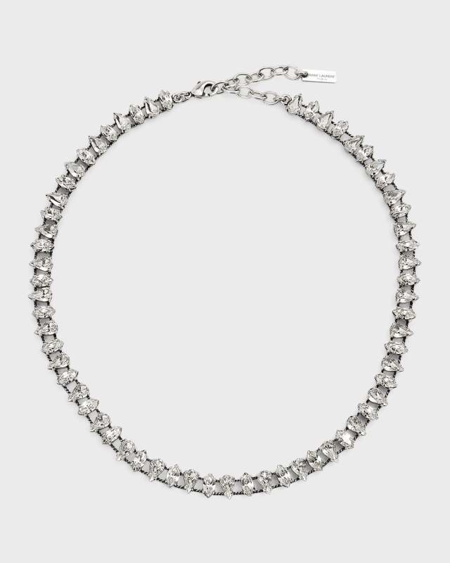 Pear Rhinestone Choker
