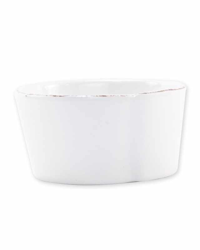 Melamine Lastra Condiment Bowl, White