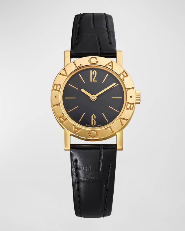 Unisex 26mm BVLGARI BVLGARI 18K Yellow Gold Watch