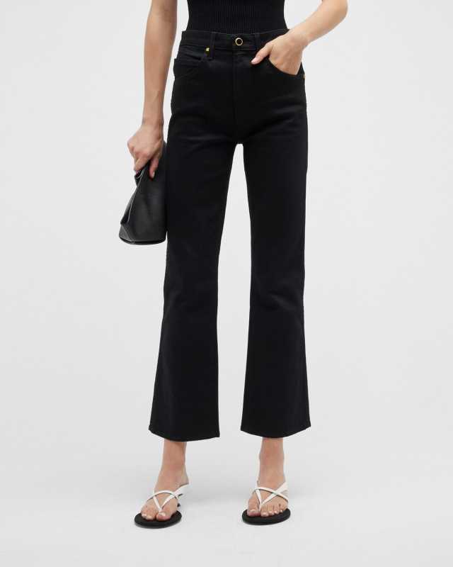 The Vivian Cropped Boot-Cut Jeans