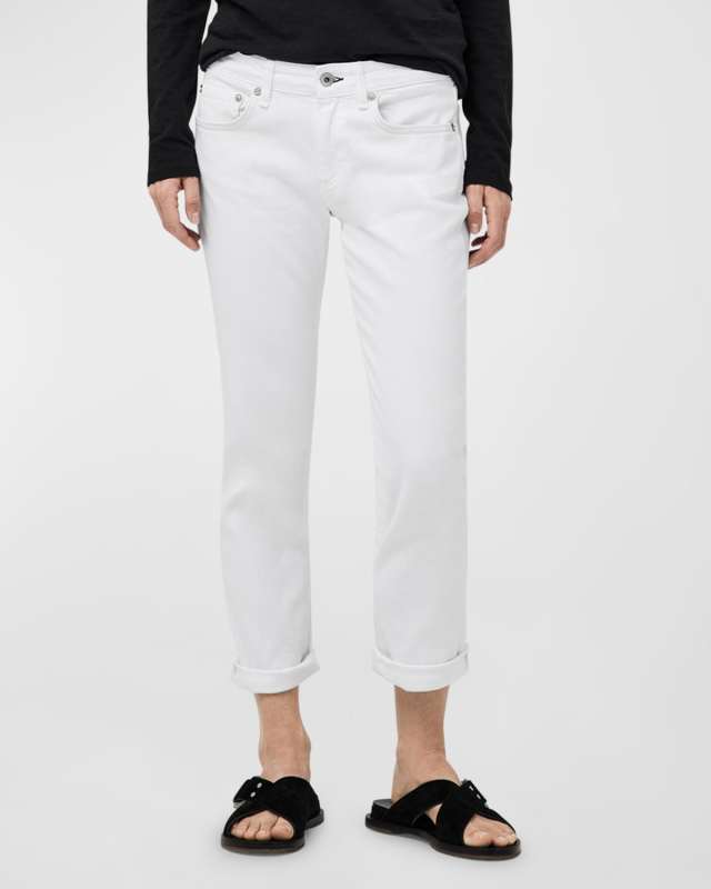 Dre Low-Rise Slim Boyfriend Jeans