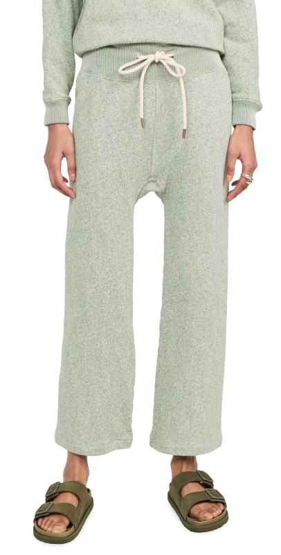 THE GREAT. Relay Sweatpants Heathered Bright Pine