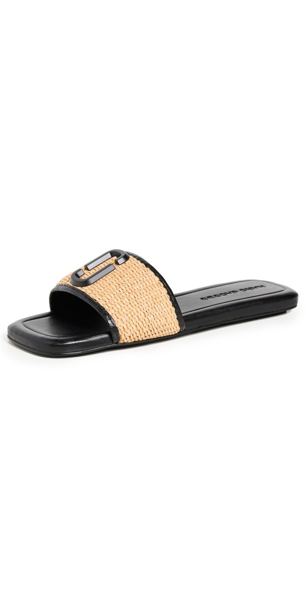 Marc Jacobs The J Marc Raffia Sandals Natural