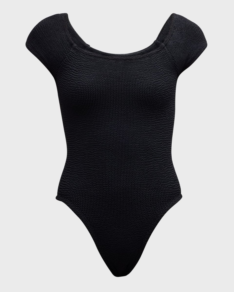 Grace Cap-Sleeve One-Piece Swimsuit