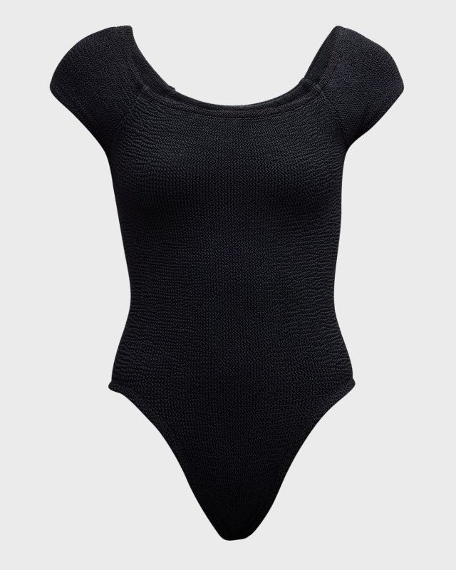 Grace Cap-Sleeve One-Piece Swimsuit