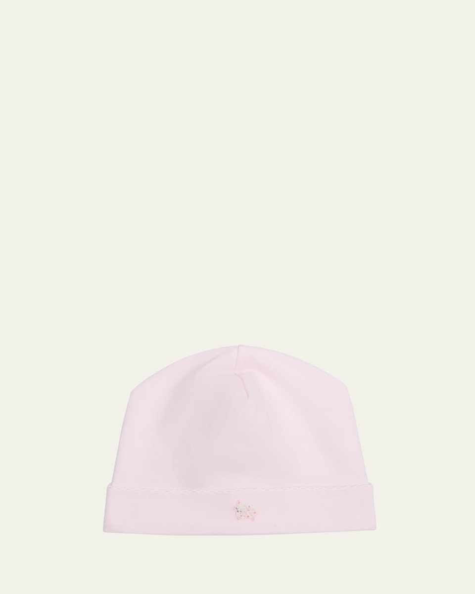 Girl's Hand-Embroidered Baby Hat