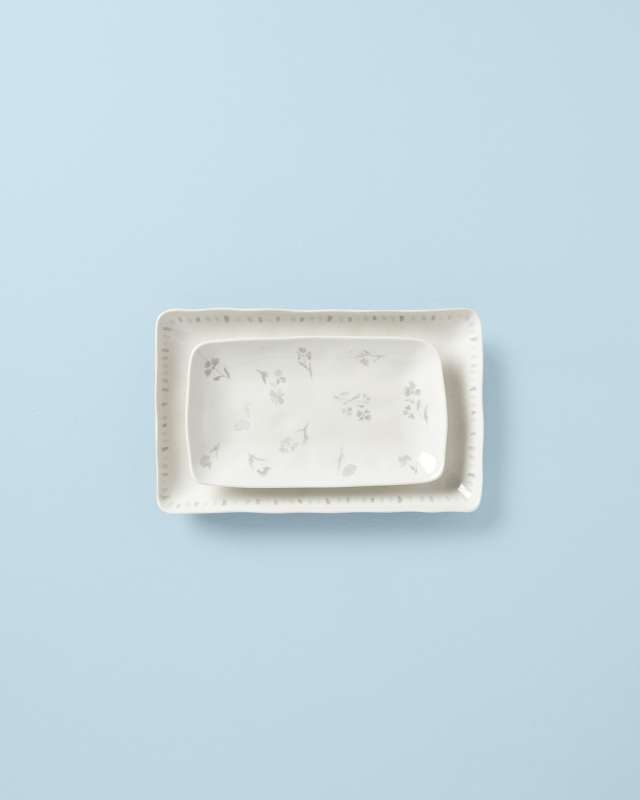 Oyster Bay 2-Piece Nesting Serving Platters