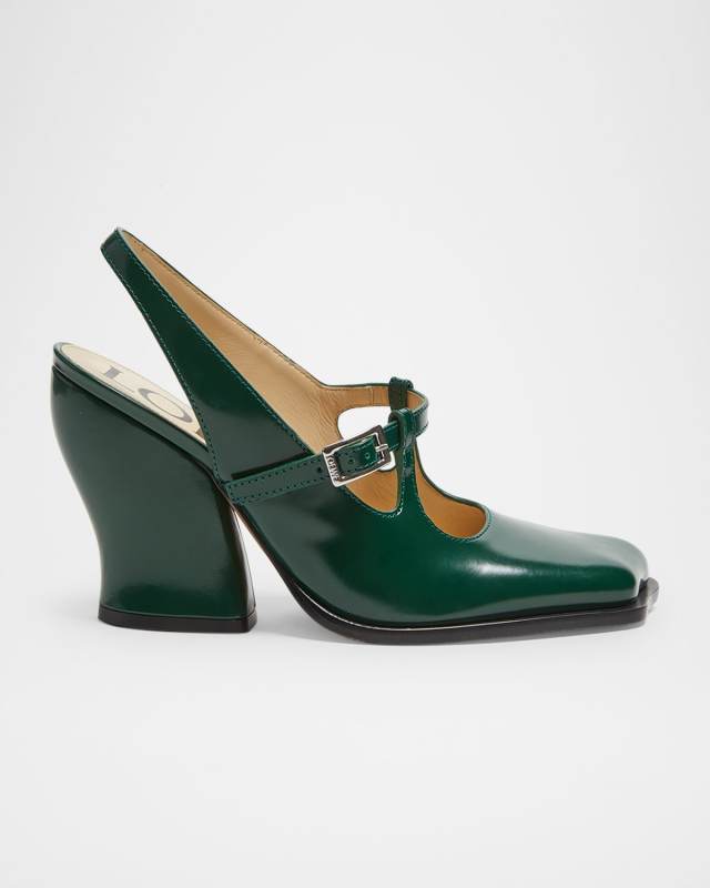 Onda Leather Mary Jane Slingback Pumps