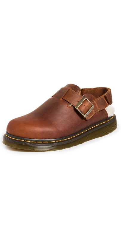 Dr. Martens Jorge Ii Warm Tan Archive Pull Up Mules Warm Tan