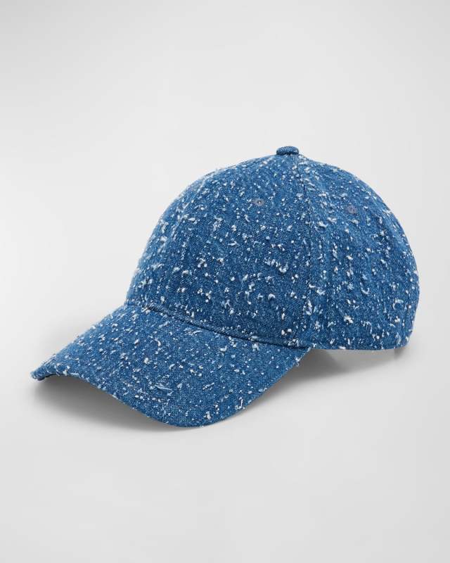 Harlow Distressed Denim Baseball Hat