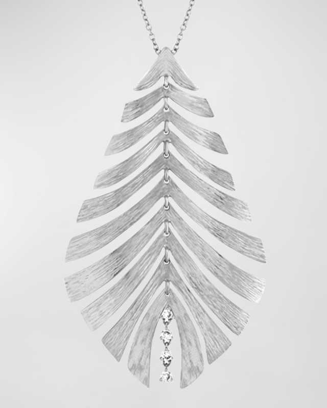 18K Bahia White Gold Pendant with Diamonds