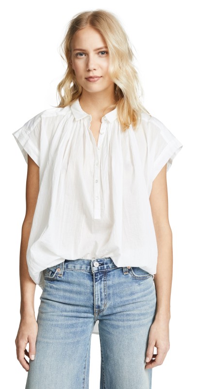 Nili Lotan Normandy Blouse Ivory