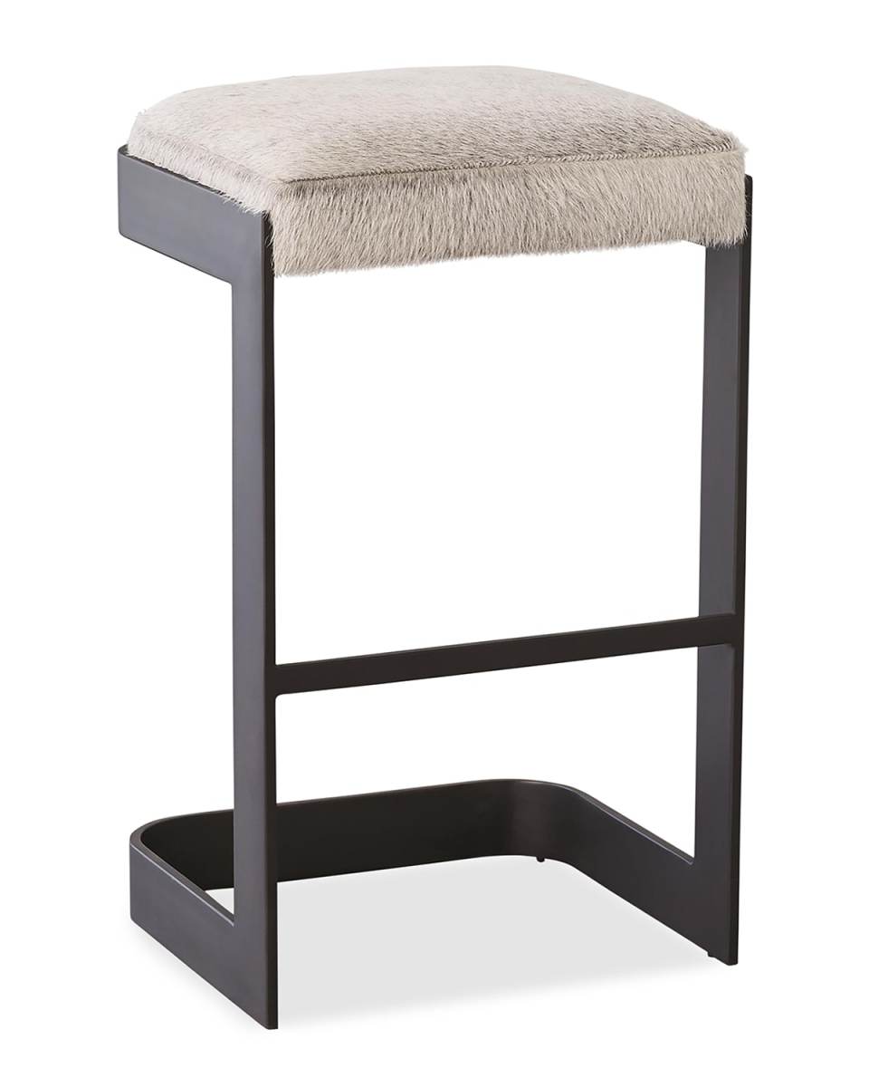 Regan Hair Hide Bar Stool, 30"