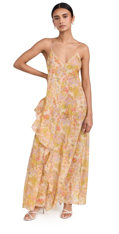 Kika Vargas Kate Dress Pink Garden