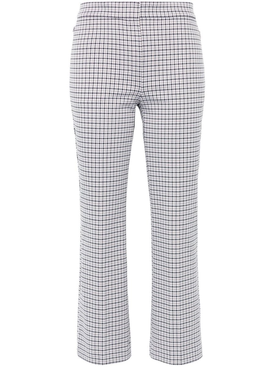 houndstooth-pattern trousers
