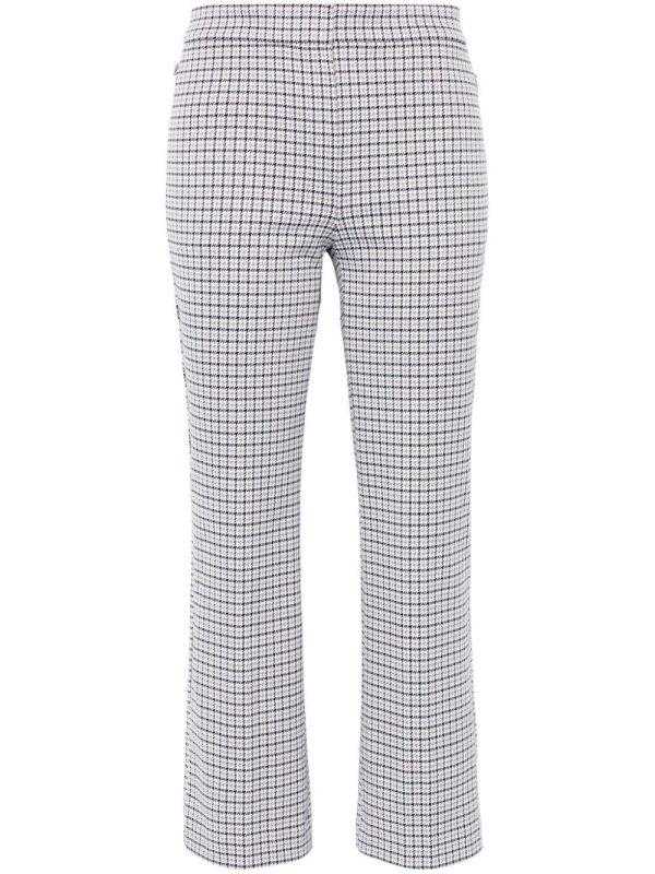 houndstooth-pattern trousers