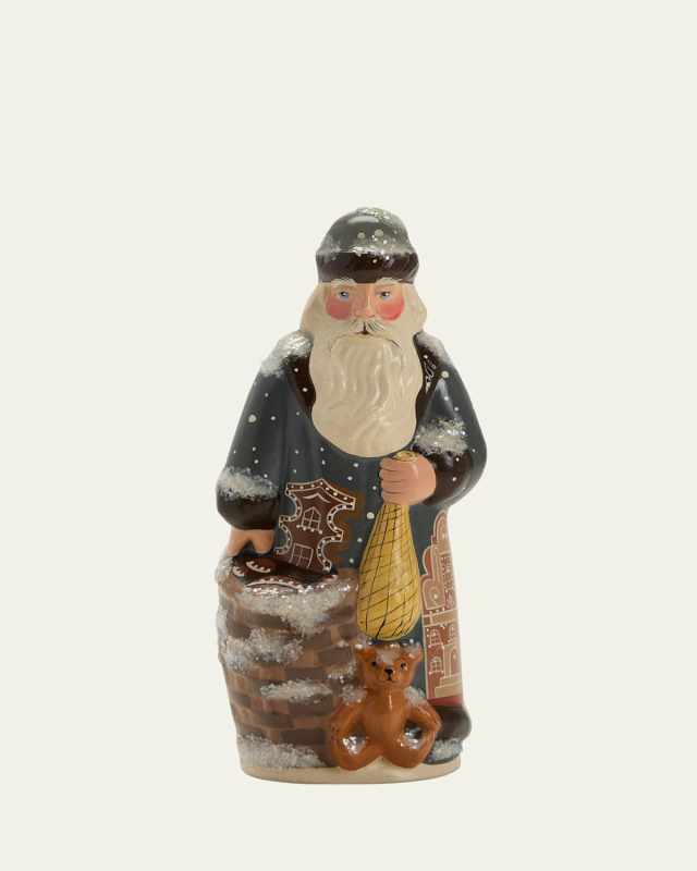 Amsterdam Canal House Santa Figurine