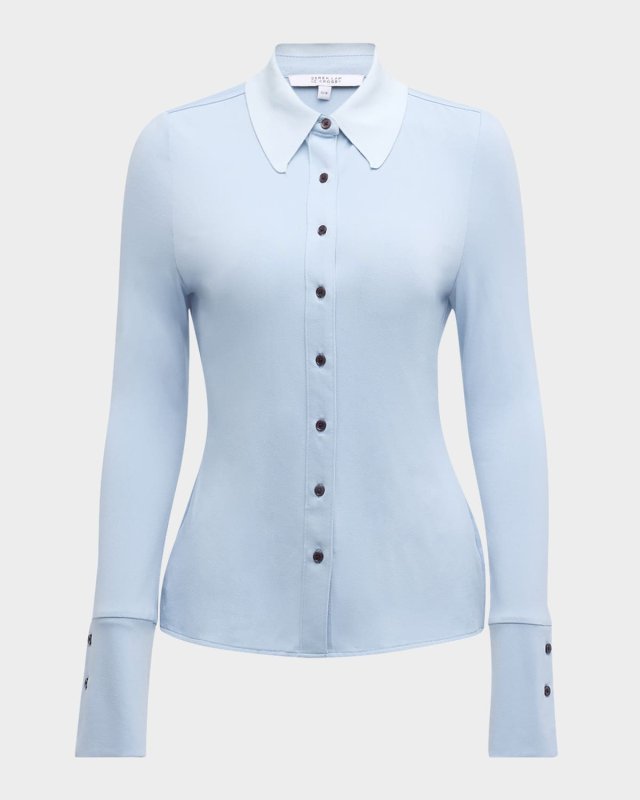 Ulla Button-Front Knit Top