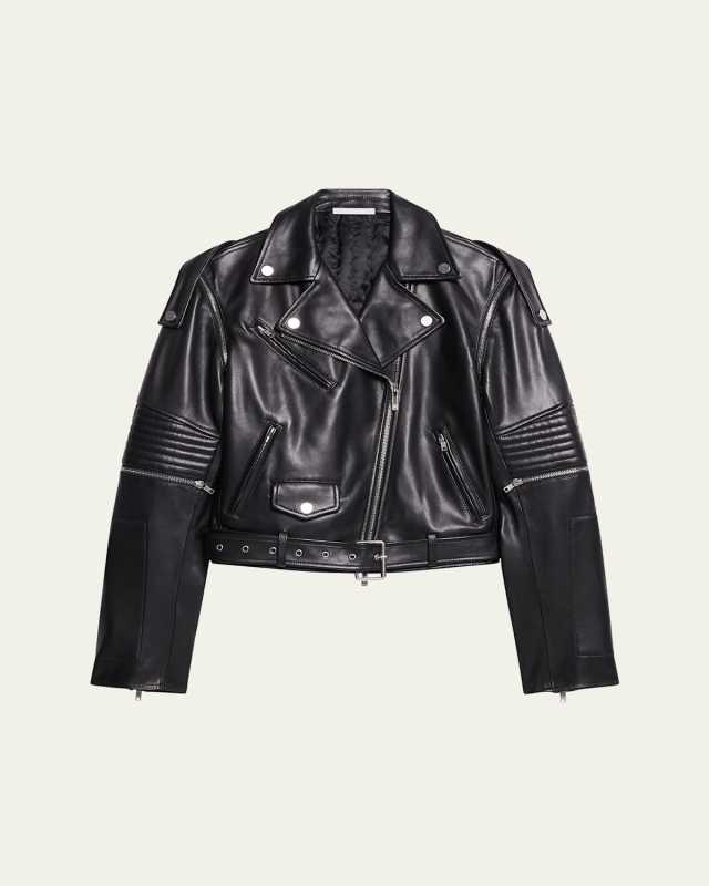 Astro Convertible Leather Biker Jacket