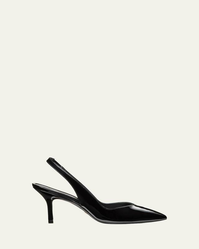 Eva Patent Slingback Pumps