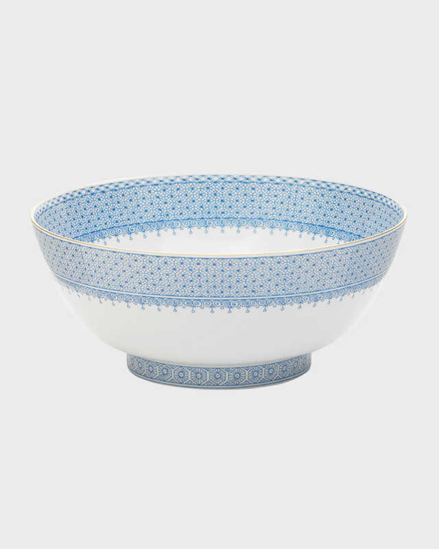 Cornflower Lace Round Serving Bowl