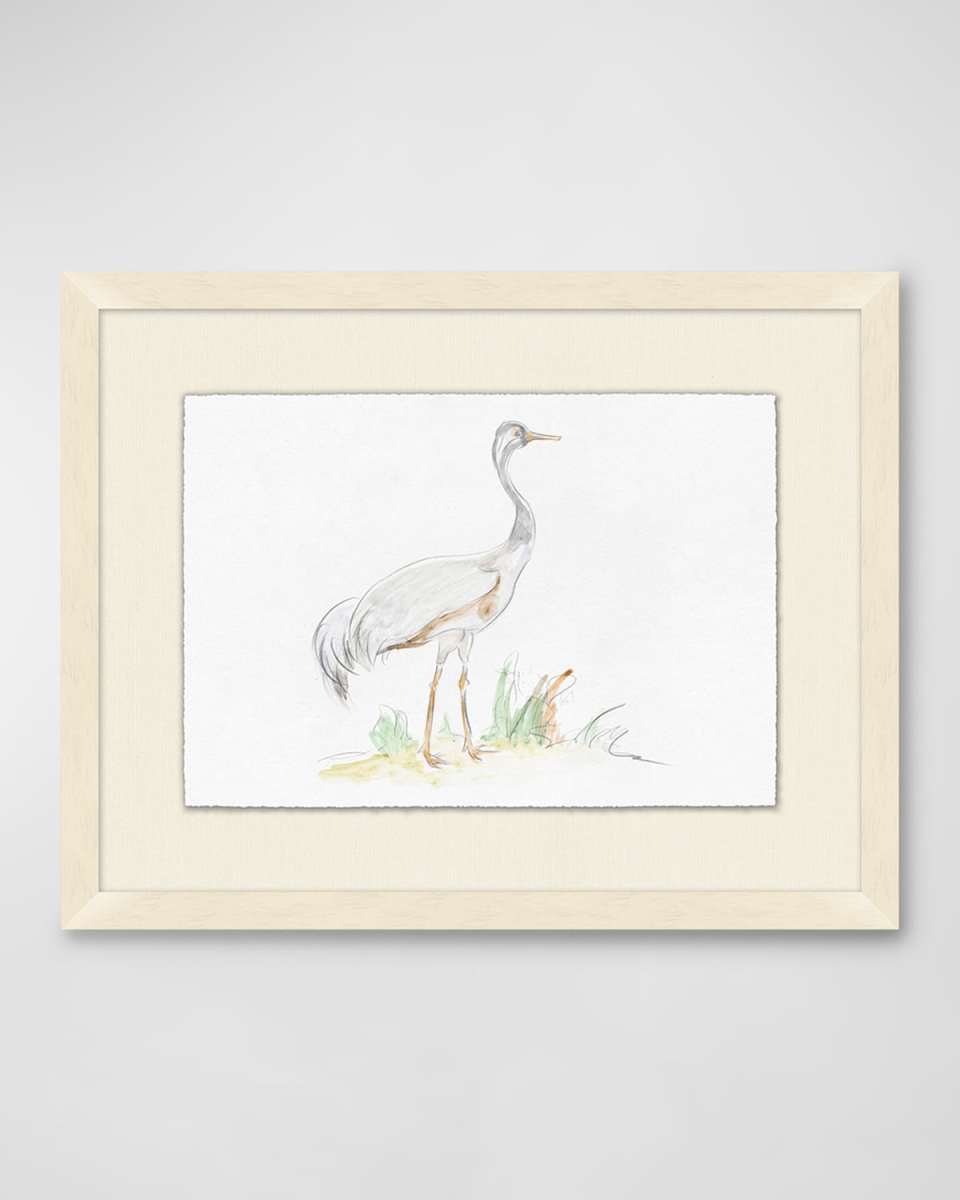 "Heron Stance 3" Framed Giclee