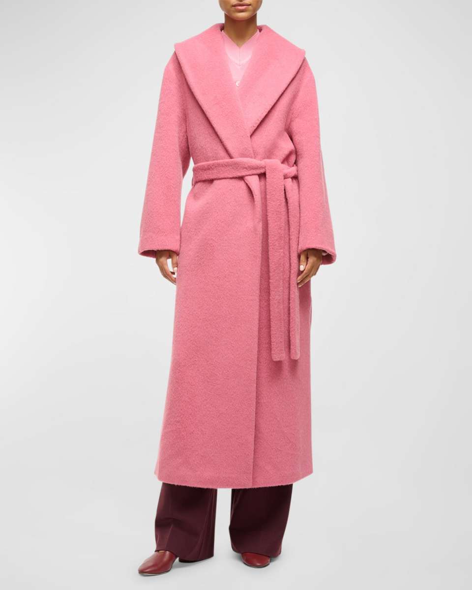 Dakota Belted Wool Cocoon Coat