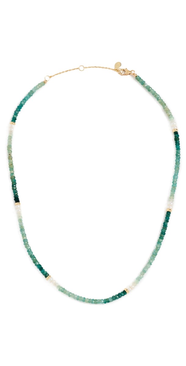 SHASHI Odessa Necklace, Tourmaline Tourmal