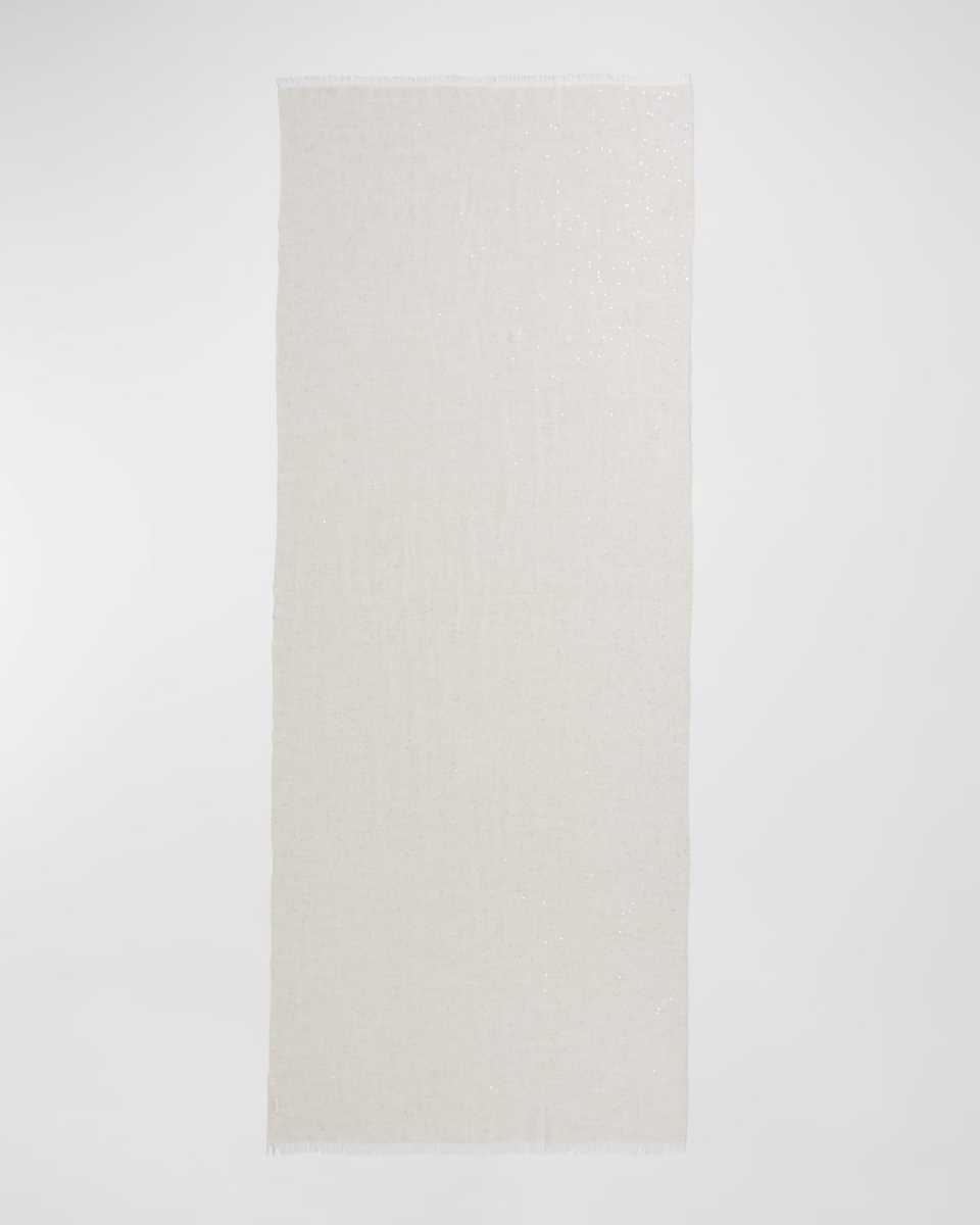 Cashmere-Silk Paillette Scarf