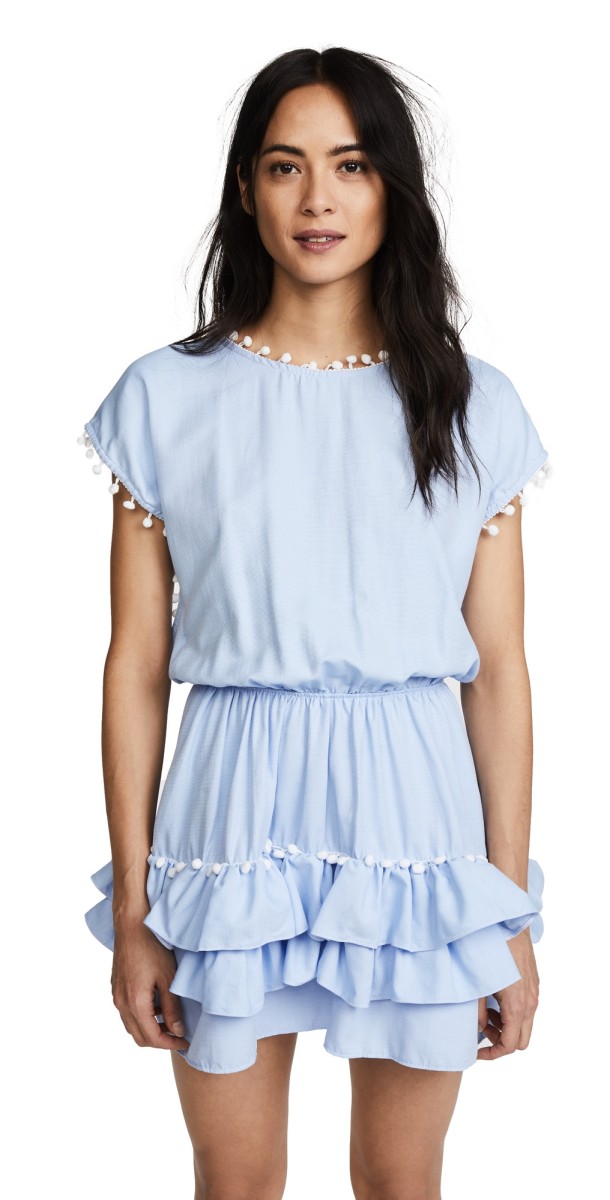 Peixoto Nissi Pom Pom Dressky Blue