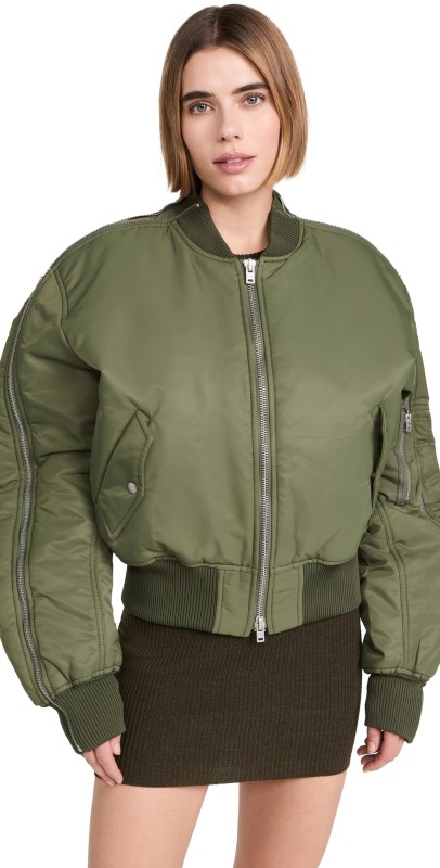 Acne Studios Bomber Jacket Hunter Green