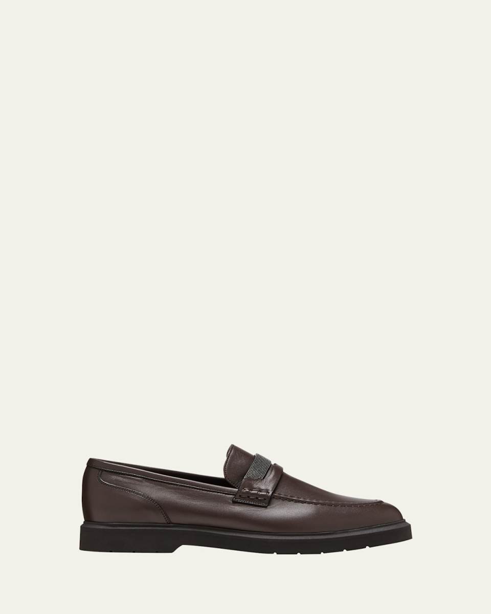 Leather Monili Penny Loafers