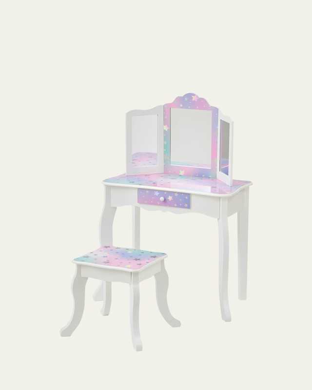 Girl's Little Princess Gisele Starry Sky Print Vanity