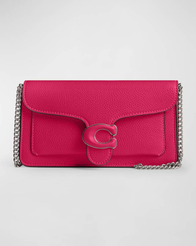 Tabby Pebbled Leather Chain Crossbody Bag
