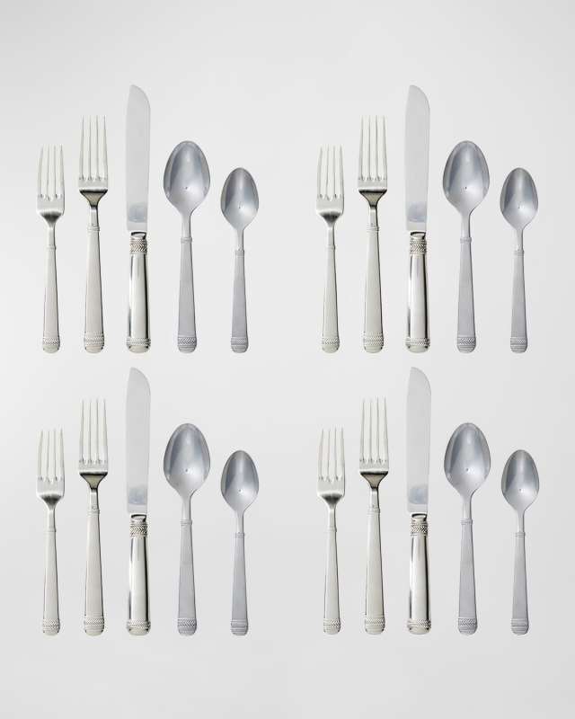 Le Panier 20-Piece Flatware Set - Bright Satin
