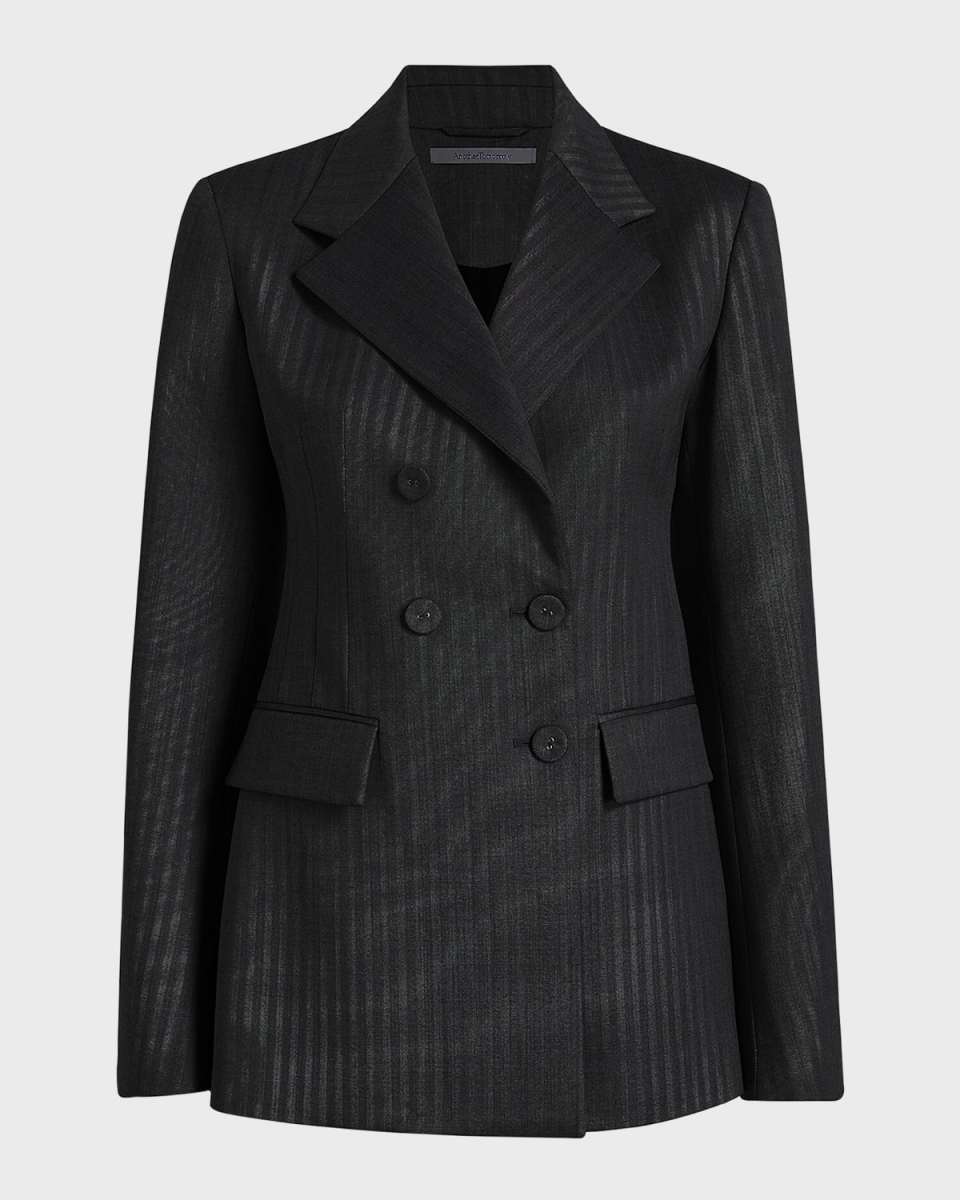 Double-Breast Structured Wool Jacket