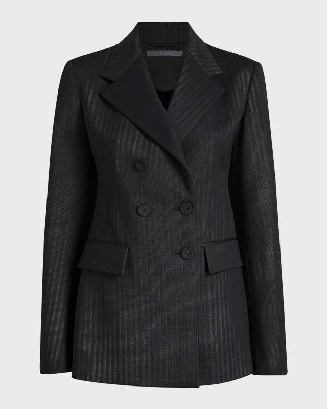 Double-Breast Structured Wool Jacket