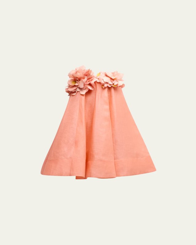 Natura Strapless Floral Mini Dress