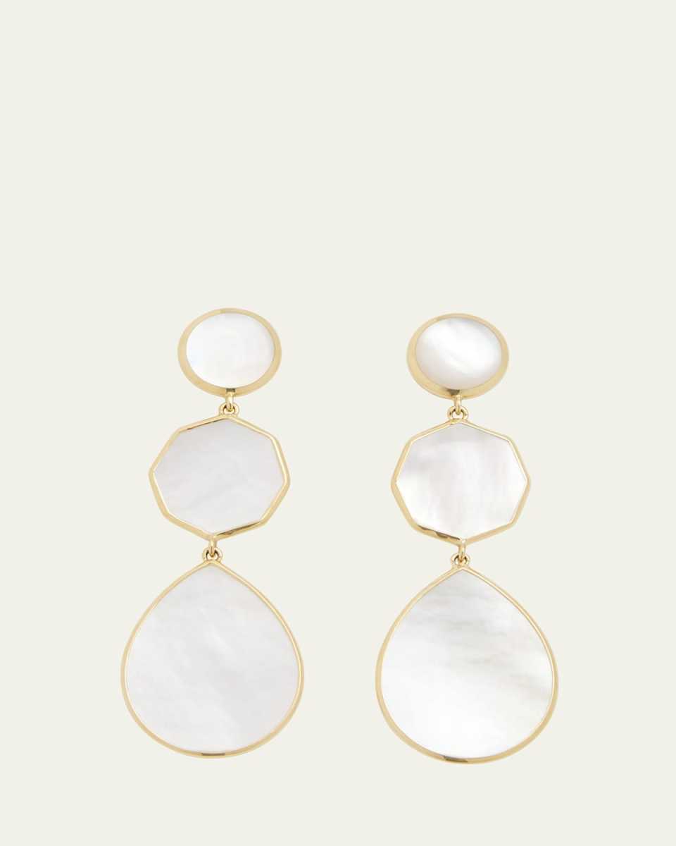 Crazy 8's 3-Stone Drop Earrings in 18K Gold