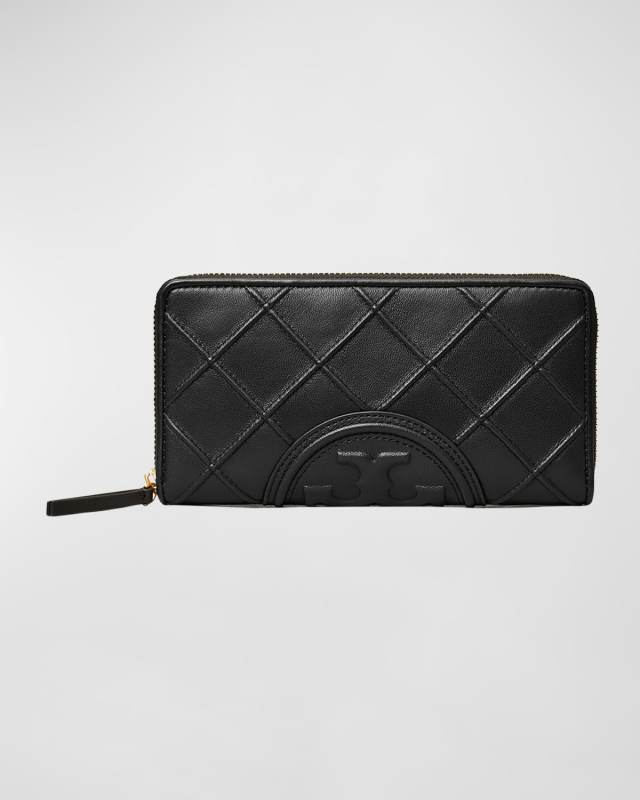Fleming Zip Quilted Leather Continental Wallet