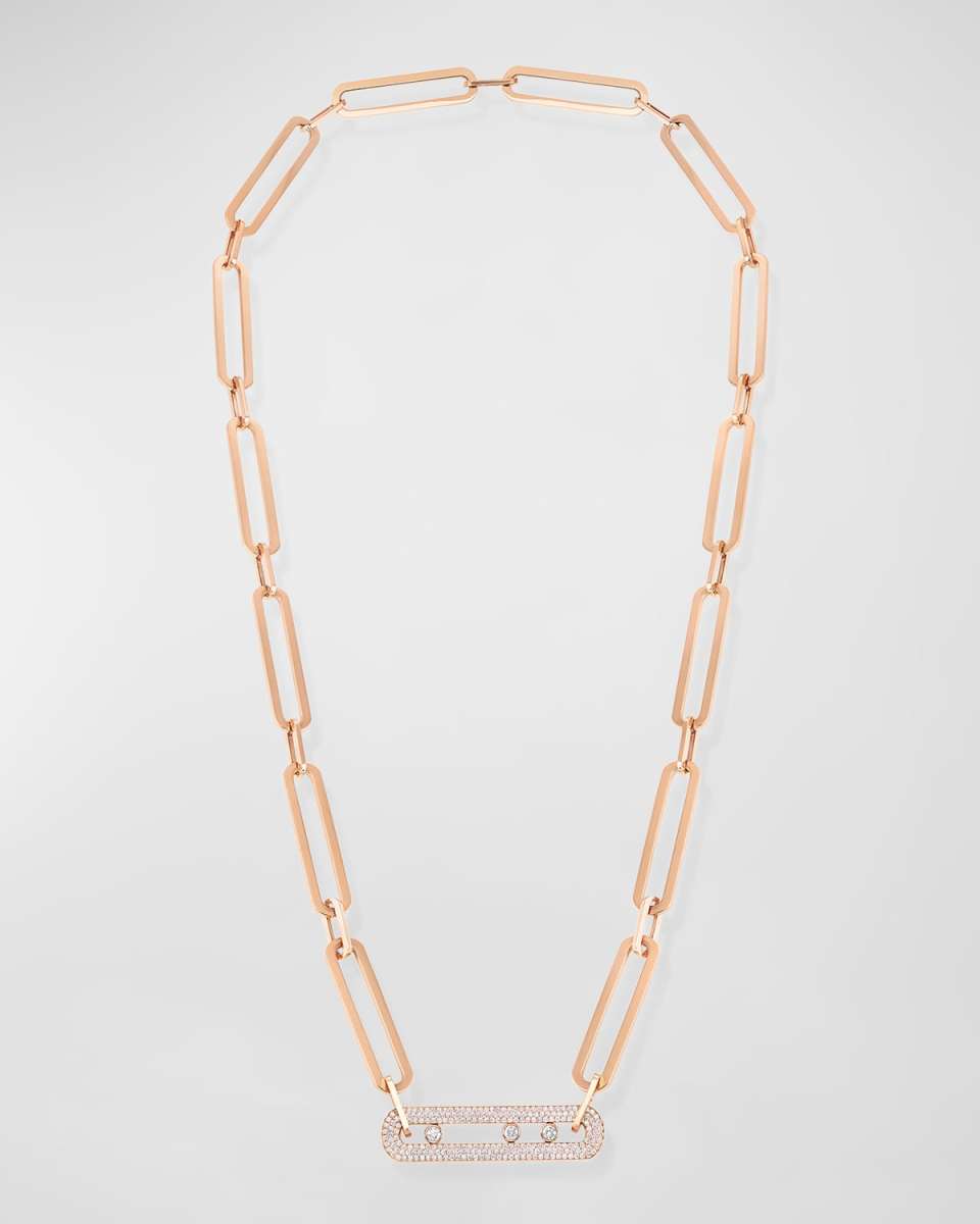 Move 10th Anniversary XL 18K Rose Gold Necklace