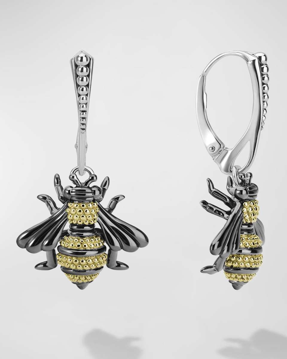 Rare Wonders 18k Honeybee Drop Earrings